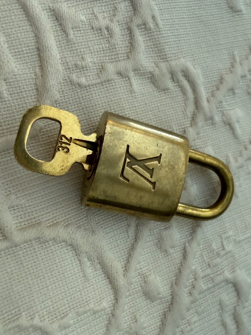 Authentic Louis Vuitton Brass lock